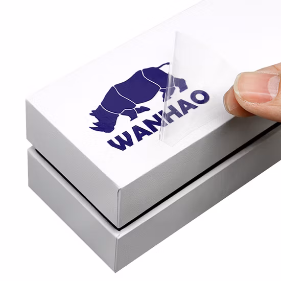 Decalques decorativos de logotipo Anime UV para porta de vidro para laptop com impressão autoadesiva de etiqueta de vinil personalizada