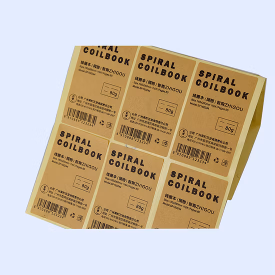 Etiqueta adesiva impressa com logotipo personalizado barato em Guangzhou