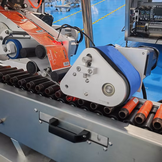 Máquina de rotulagem de adesivos para garrafas pequenas, garrafas redondas, máquinas de rotulagem de ampolas horizontais para líquidos orais