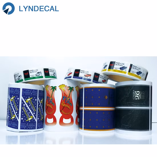 Etiqueta de impressão de papel adesivo de vinil transparente à prova d'água em PVC transparente para animais de estimação BOPP